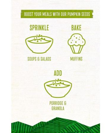 Terrafertil Nature S Heart | Pumpkin Seeds | Gluten Free | Wheat Free Suitable for Vegans | 1Kg - Buy Online on GoSupps.com