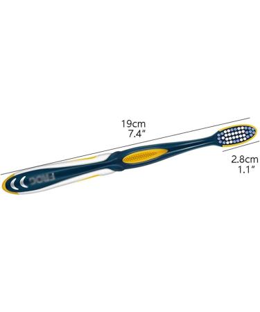 Zumaha Loose Toothbrush - Portable Hand Toothbrush for Men | 4-Pack Travel Toothbrushes with Grasping Handle | International Shipping Available - Buy Online on GoSupps.com