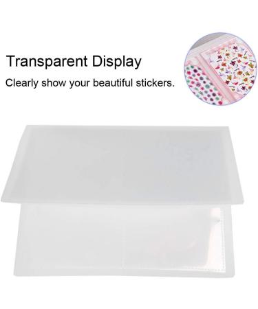 20 Pages Nail Sticker Album Nail Sticker Decal Collecting Albums Storage Holder Nail Art Display Showing Book Stamp Bag Organizer for Manicurists Nail Shops - Buy Online on GoSupps.com