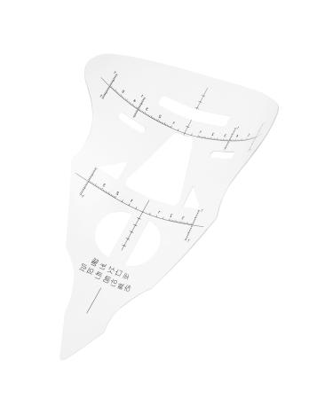Didiseaon 2 Pcs Threading Tool Make up Kit Eyebrow Tracer Measure Tool Lip Ruler Mold Carved Light Therapy Pen
