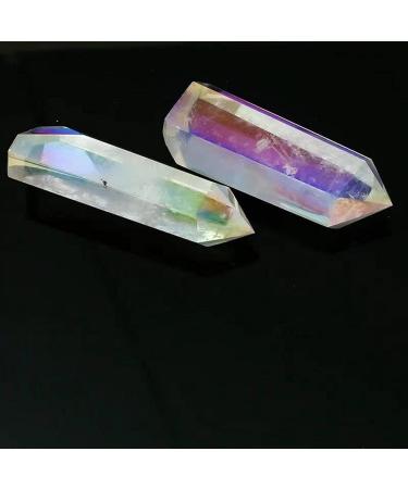 Collection 1pc Natural Aura Clear Quartz Point for Healing Feng Shui Decoration 55mm-65mm - Buy Online on GoSupps.com