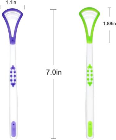 Tongue Scraper Cleaner 4 Pcs Silicone Tongue Cleaner Tool for Adults Fresh Breath Keep Oral Health 4 Colors - Buy Online on GoSupps.com