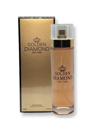 Golden Diamond Eau de Parfum for Women 3.4 Fl Oz Floral Classic Fragrance - Buy Online on GoSupps.com