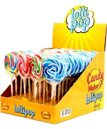 Lollipops 25 x 30g Rainbow Swirly Round Lollies. Kids Party Bags Sweets. Halal Vegan. Cake Toppers & Party Favours. Great Value. Assorted Colours. - Buy Online on GoSupps.com