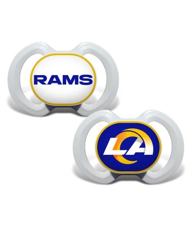 BabyFanatic Pacifier 2-Pack - NFL Los Angeles Rams - Officially Licensed League Gear