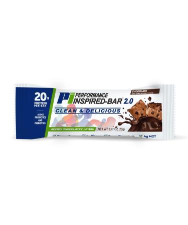 Performance Inspired Nutrition - Mixed Box of 12 Protein 2.0 Bars | Chocolate Peanut Butter & Birthday Cake Flavors - International Shipping Available - Buy Online on GoSupps.com