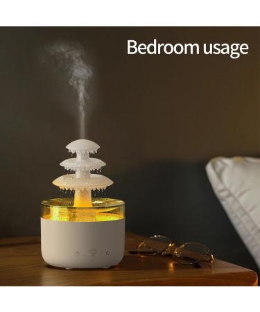 Rain Cloud 500ML Humidifier with Remote LED Lights & Aromatherapy - Ideal for Sleep & Relaxation - Buy Online on GoSupps.com