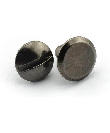 LQ Industrial 15 Sets Chicago Screw Slotted Head Carbon Steel Binding Screws Rivet - DIY Leather Craft Assembly Bolt 1/4 Black - Buy Online on GoSupps.com