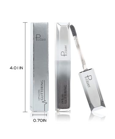 Kilshye Glitter Matte Liquid Lipstick - Waterproof Metallic Lip Glaze in Silver & Black 18 - Long Lasting High Pigment Lip Makeup for Women and Girls - Buy Online on GoSupps.com