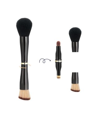 Shop Aoowu 4-in-1 Double-Sided Makeup Brush Set - Portable Removable Cosmetic Brushes for Concealer Eyeshadow Rouge & Foundation (Black) | International Shipping Available - Buy Online on GoSupps.com