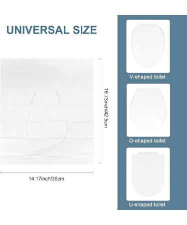 Flushable Seat Covers Universal Comfortable Portable Toilet Paper Seats Wood Pulp Paper Toilet Liners Flushable Soft for Bars Hospitals Hotels Train Stations Malls Welts - Buy Online on GoSupps.com