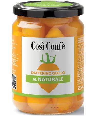  Italian Gourmet E.R. Cos Com' Datterino Giallo al Naturale Lot de 6 tomates jaunes naturelles en verre de 350 g + bo te de 400 g - Buy Online on GoSupps.com