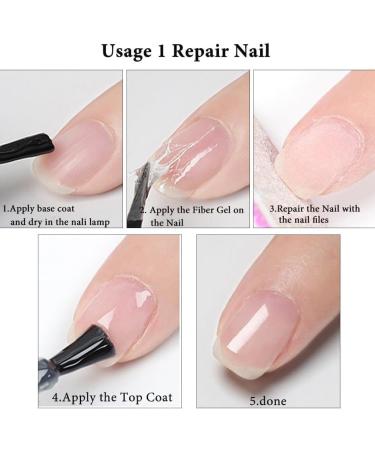  OLIREW 2Pcs Nail Repair Gel Protection Kit Split Natural Nail Repair Kit Broken Nail Repair Kit for Natural Nails - Buy Online on GoSupps.com