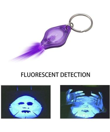 MODOAO Mini LED UV Keychain Blacklight Flashlight - 10Pcs Purple UV Urine Detector for Dogs | International Shipping - Buy Online on GoSupps.com
