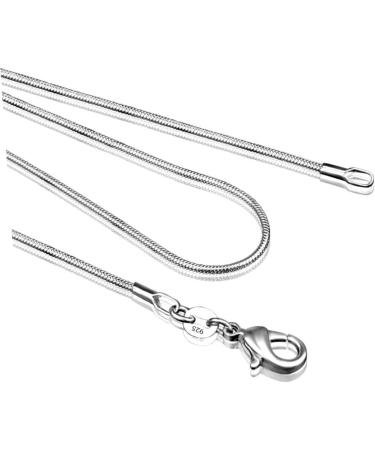 Holibanna Sterling Silver Necklace Silver Plated Necklace Lobster Clasp Chain Necklace European and American Accessories - Buy Online on GoSupps.com