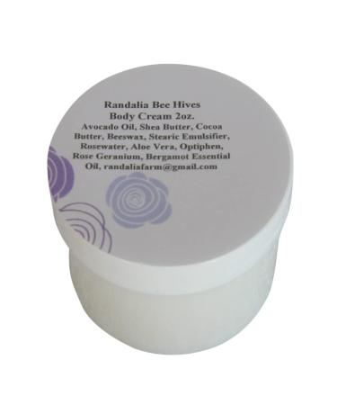 Randalia Bee Hives Avocado Oil Rosewater Rose Geranium Bergamot Body Cream