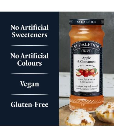 St Dalfour Delicious Fruit Spread Apple & Cinnamon (3 Bottles) - Buy Online on GoSupps.com