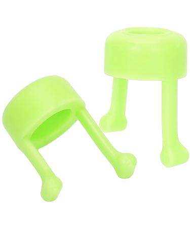 Portable Reusable Eyedrop Guide - 2PC Eye Drop Bottle Holder for Easy Application | Fits Most Bottles (Green) - Buy Online on GoSupps.com