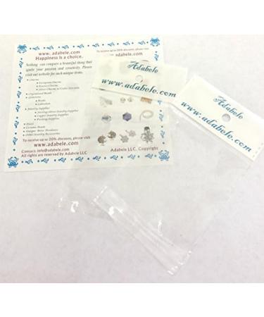 20pcs Adabele 925 Sterling Silver Pendant Pinch Bail 13mm Clip Connector for Jewelry Making - SS73-3 - Buy Online on GoSupps.com