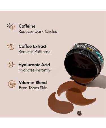 Mcaffeine Coffee Hydrogel Under Eye Patches - Reduce Dark Circles & Puffiness | Caffeine & Hyaluronic Acid | Cooling Moisture-Lock Eye Patches - 30 Pairs 90G - Buy Online on GoSupps.com