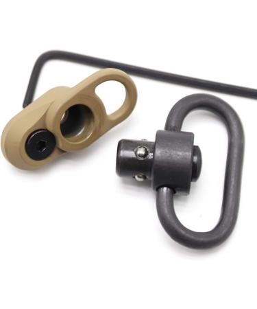 Trirock 1.25 Swivel Loop QD Combo Tan/FDE Sling Mount Base | Keymod Rail Adapter with Snap Clip Hook Hole | International Shipping Available - Buy Online on GoSupps.com