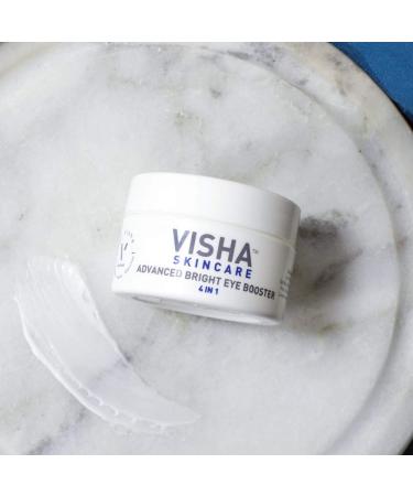 Visha Skincare Advanced Bright Eye Booster - Dark Circle & Puffiness Cream | Wrinkle & Caffeine Eye Treatment - 0.5oz - Buy Online on GoSupps.com
