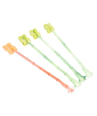 Beavorty Hausbarf 4 pieces Roller massage device massage belt massage belt Personalized back scratch Rolling wheelbstock Massage roller back scratching trunk for back massage double head