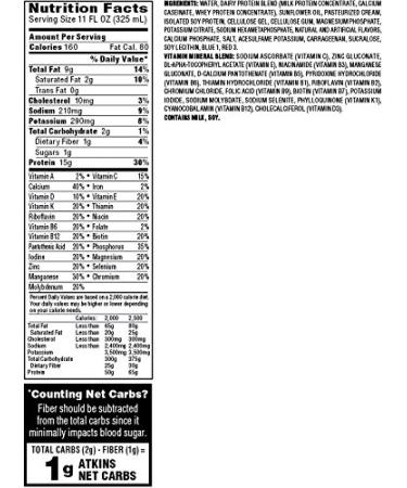 Atkins Gluten Free Protein-Rich Shake Strawberry 4 Count - Buy Online on GoSupps.com