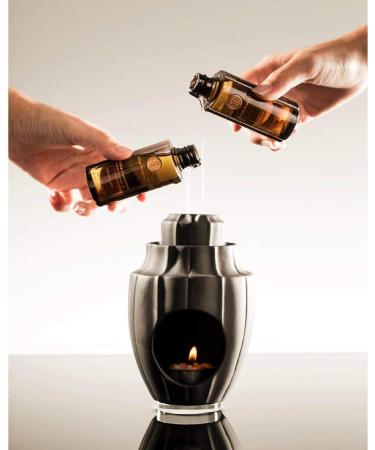 HARNN Black Lotus Oil Warmer & Fragrance Lamp | Bergamot & Sandalwood Body Bath & Massage Oil 145ml - International Shipping Available - Buy Online on GoSupps.com