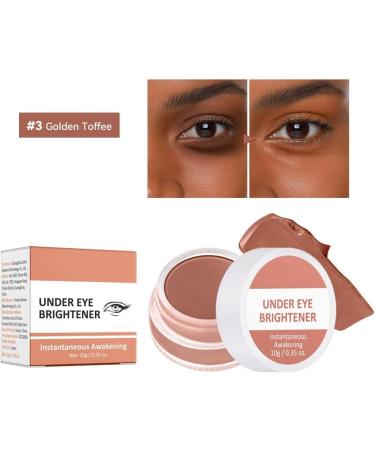  SONGVISON Under Eye Brightener & Full Coverage Corrector lightweight hydrating formula crease-free and long-lasting brightening makeup for women (#3 Golden Toffee) - Buy Online on GoSupps.com