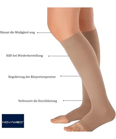 Novamed Open Toe Support Stockings | Free Donning Aid | International Shipping Available - Buy Online on GoSupps.com