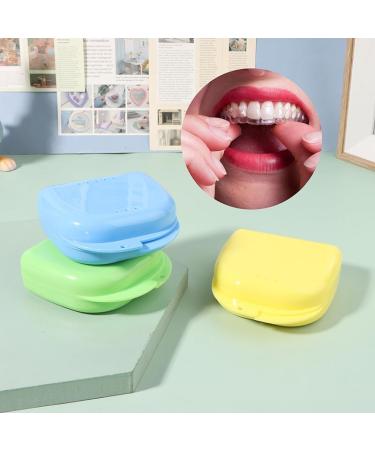 Dusarls Dental Bracket Prostheses Storage Box - Orthopedic Little Teeth Box with Mirror | Oral Hygiene & Denture Care - Pink - Buy Online on GoSupps.com