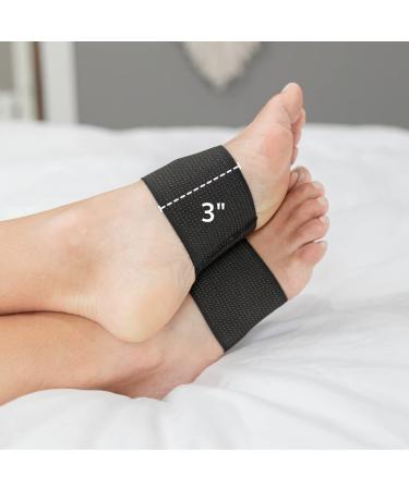 BraceAbility Copper Arch Support Bands - Flat Feet Compression Sleeves for Fallen Arches, Heel Spur, Achilles Tendonitis, Plantar Fasciitis - L/XL Pair - Buy Online on GoSupps.com