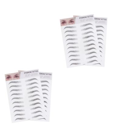 FRCOLOR 4 Pcs 3d Stickers Makeup Kit Natural Brow Tool 6d The Lazy Water Proof