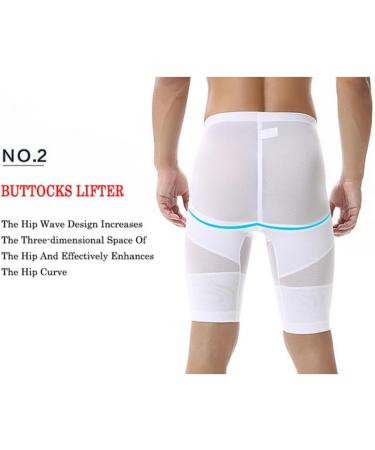 OLIns Men's High Waisted Boxers - Tummy Control Shapewear Shorts for Slimming & Compression | International Shipping - Buy Online on GoSupps.com