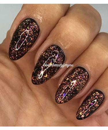 Bluesky Galaxy Chameleon GLITTER Flakes GALAXY 04 Nail Gel Polish UV LED Soak Off 10ml A Clear Gel with Chameleon Flakes A Black Gel Is Used as the first coat for the Effect in Picture SPECIAL PRICE - Buy Online on GoSupps.com