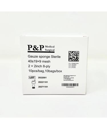 Buy Sterile Gauze Surgical Sponges 2x2 - High-Quality 8-Ply Cotton Pads | Box of 500 | International Shipping - Buy Online on GoSupps.com