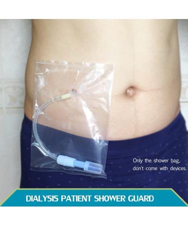 Peritoneal Dialysis Shower Pouch Waterproof Shield - 50 Disposable Covers for PD Port and Catheter - Bathing Accessories for Colostomy Bags - Buy Online on GoSupps.com