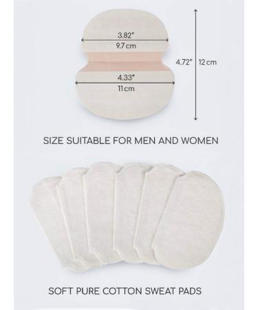64pcs Underarm Sweat Pads - Fight Excessive Sweating and Stains - Disposable Cotton Pads (32 pairs) - Buy Online on GoSupps.com