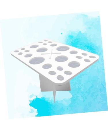 Beavorty Cosmetics Brush Organizer | 26 Makeup Brush Storage Tools | Air Drying Rack & Holder | White Cosmetic Box for Beauty Essentials - Buy Online on GoSupps.com