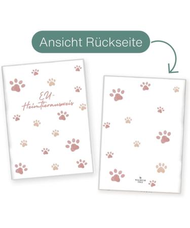 Wilhelm Fell Personalized EU Pet ID Card Case - Custom Gifts for Pet Owners - Protective Paw Pink Cover - Buy Online on GoSupps.com