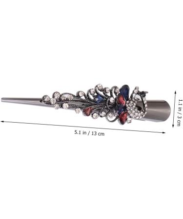 Didiseaon 1PC Metal grace Hair piece animal modeling Hair Clips styling alligator hair accessories metal hair clip Bobby Pins rhinestones make up hair Korean version dense headgear - Buy Online on GoSupps.com
