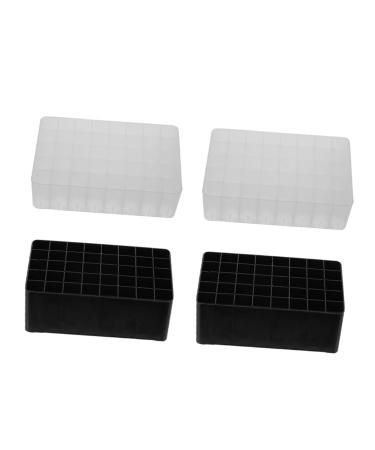 PLAFOPE Plastic Tray 4pcs Boxes Stationery Organizer 40 Slot Pen Holder Nail Cosmetics Organizer Container Chassis Brush