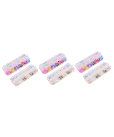 minkissy 6 Boxes Shell Nail Sequins Tape Dispenser Oval Foundation Brush DIY Nail Stickers Rhinestone Kit Nail Water Decals Manicure Sequins Nail Accessories Natural Applique Shell Pieces