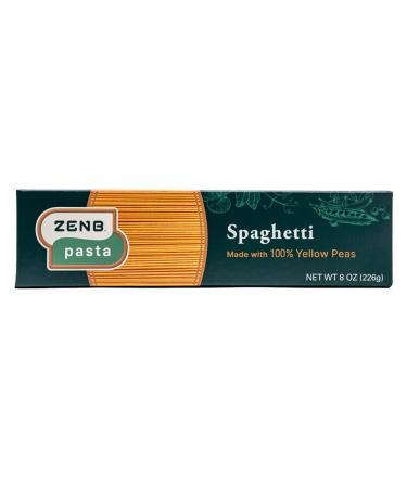 ZENB Spaghetti Gluten Free Pasta, Made From 100% Yellow Peas, Plant Based, 8 oz Boxes (Pack of 3)