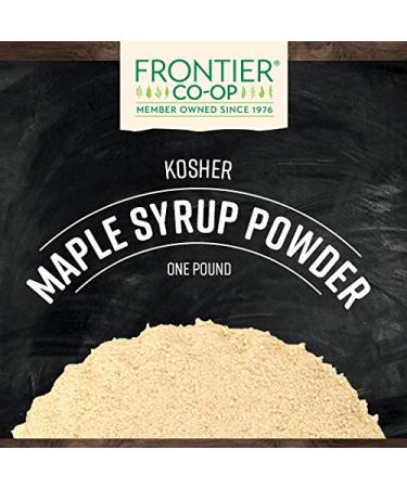Frontier Natural Maple Syrup Powder 16 oz - All-Natural Sweetener - Buy Online on GoSupps.com