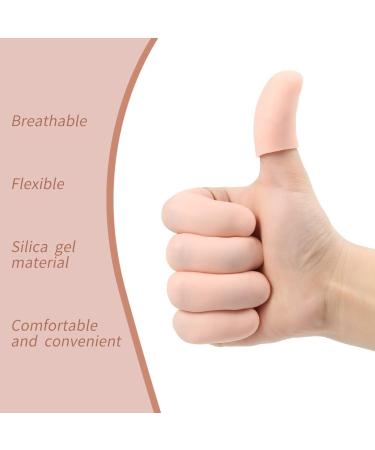 20 Pack Gel Finger Cots Finger Protector Support New Material Finger Gloves Finger Cots to Protect Crack Peel Finger and Other Finger Pain - Buy Online on GoSupps.com