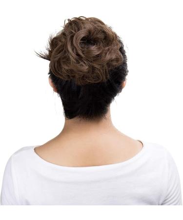 Scrunchy Hair Bun Updo Ponytail Curly Messy Donut Chignon - Ash Brown 25g - Buy Online on GoSupps.com