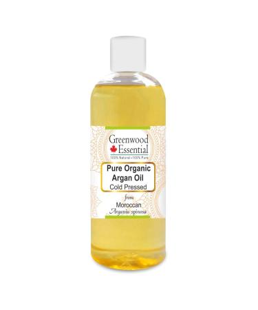 Greenwood essential natural -purity argan oil (Moroccan) (Argania Spinosa) Natural therapeutic quality cold -pressed 200ml (6.76 oz)
