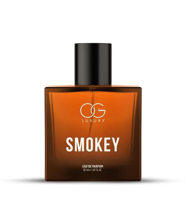 OG BEAUTY LUXURY Smokey Eau De Parfum Perfume for Men with Aged Whisky & Sandalwood | Premium Long-Lasting Smoky & Woody Fragrance 50ml